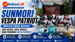 Sunmori Vespa Patriot Bekasi Edisi Kedua: 650 Vespa, Aksi Sosial, dan Promosi Kota Patriot